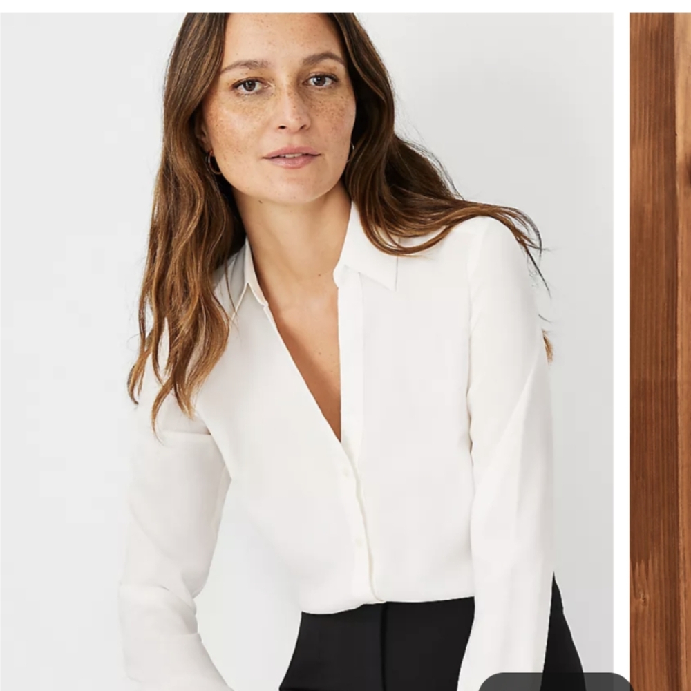 EUC Ann Taylor Essential Shirt - Picture 4 of 6